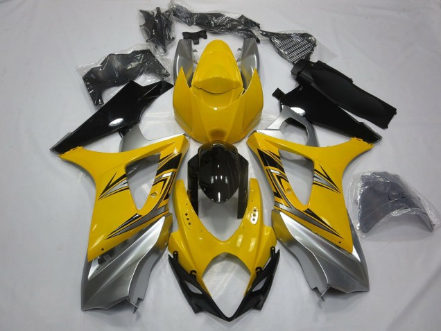 Argent Jaune 07-08 Suzuki GSXR 1000 Carénage