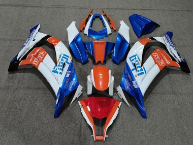 Blanc Bleu & Orange 11-15 Kawasaki ZX10R Carénage