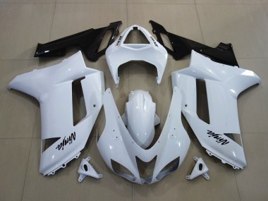 Blanc Brillant 07-08 Kawasaki ZX6R Carénage