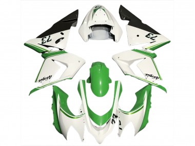 Blanc Brillant & Vert 04-05 Kawasaki ZX10R Carénage