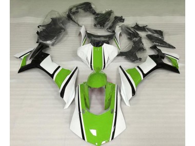 Blanc Brillant Vert & Noir 15-19 Yamaha R1 Carénage