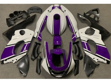 Blanc Brillant & Violet Foncé 98-07 Yamaha YZF600 Carénage