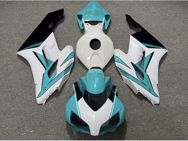 Blanc Cyan & Noir Brillant 04-05 Honda CBR1000RR Carénage