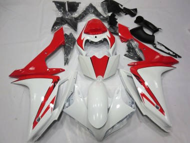 Blanc Rouge Personnalisé 07-08 Yamaha R1 Carénage