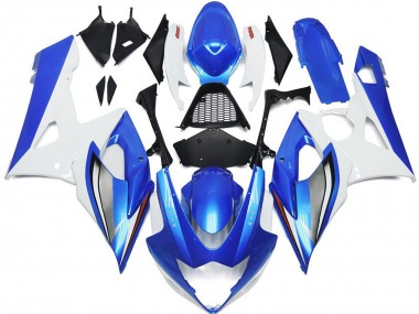 Bleu Brillant & Blanc 05-06 Suzuki GSXR 1000 Carénage