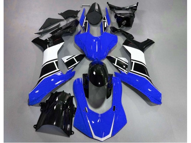 Bleu Brillant Blanc & Noir 15-19 Yamaha R1 Carénage