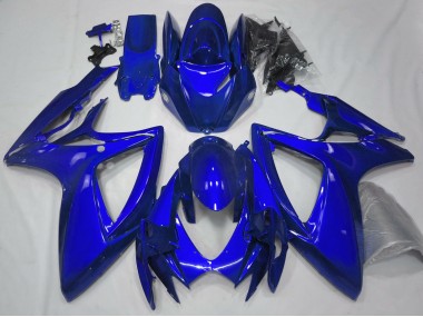 Bleu Brillant Uni 06-07 Suzuki GSXR 600-750 Carénage