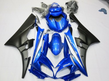 Bleu Noir Mat 06-07 Yamaha R6 Carénage