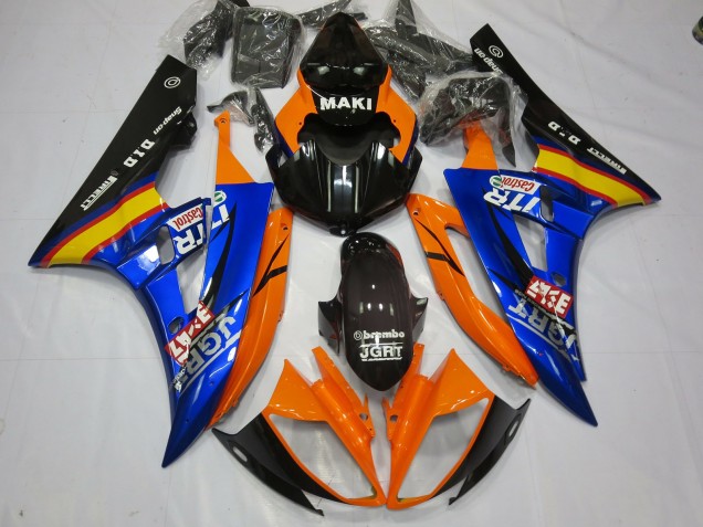 Bleu Orange 06-07 Yamaha R6 Carénage