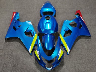 Bleu Perle Jaune 04-05 Suzuki GSXR 600-750 Carénage