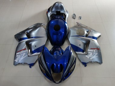 Bleu Profond & Argent 97-07 Suzuki GSXR 1300 Carénage