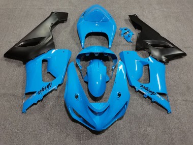 Bleu Vif 05-06 Kawasaki ZX6R Carénage