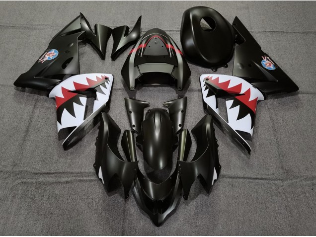 Bomber Betty Noir Mat 04-05 Kawasaki ZX10R Carénage