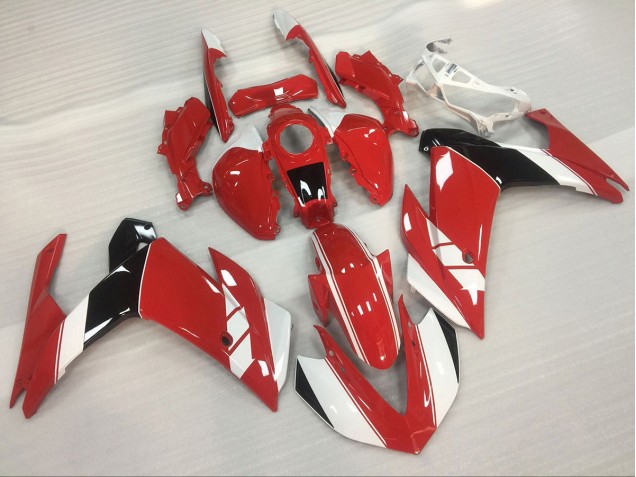 Brillant Rouge & Blanc 15-18 Yamaha R3 Carénage