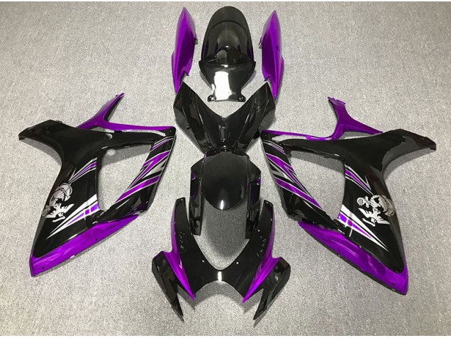 Design Violet & Noir Brillant 06-07 Suzuki GSXR 600-750 Carénage