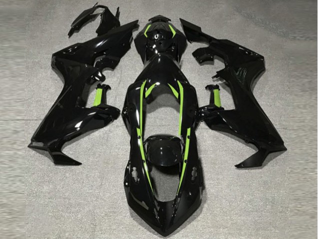 Doublure Noir Brillant & Vert Citron 17-23 Honda CBR1000RR Carénage