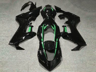 Doublure Noir Brillant & Vert Forêt 17-23 Honda CBR1000RR Carénage