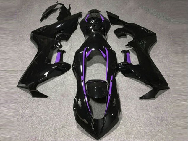 Doublure Noire Brillante & Violette 17-23 Honda CBR1000RR Carénage