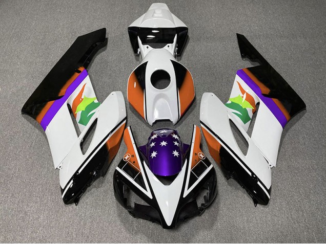 Drapeau Orange & Violet 04-05 Honda CBR1000RR Carénage