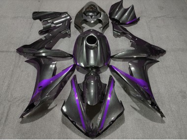 Fibre De Carbone Style W Violet 04-06 Yamaha R1 Carénage