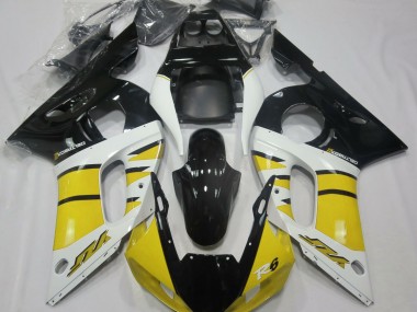 Jaune Brillant & Noir 98-02 Yamaha R6 Carénage