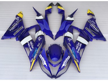 Modèle Bleu 13-18 Kawasaki ZX6R Carénage