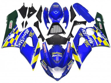 Movistar Chèque Bleu & Jaune 05-06 Suzuki GSXR 1000 Carénage