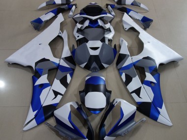 Neige Bleue Camo 08-16 Yamaha R6 Carénage