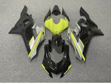 Noir Avec Jaune Flore 17-21 Yamaha R6 Carénage