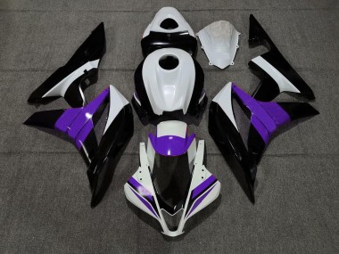 Noir Blanc & Violet 07-08 Honda CBR600RR Carénage