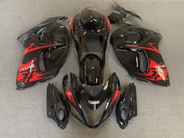 Noir Brillant Avec Logos Rouges 08-20 Suzuki GSXR 1300 Carénage