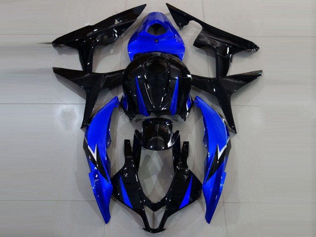 Noir Brillant & Bleu 07-08 Honda CBR600RR Carénage