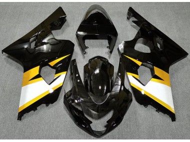 Noir Brillant & Jaune 04-05 Suzuki GSXR 600-750 Carénage