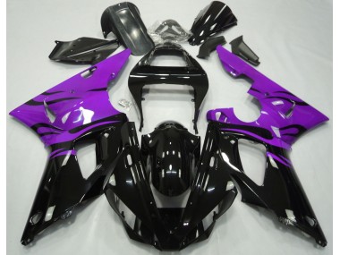 Noir Flamme & Violet 00-01 Yamaha R1 Carénage