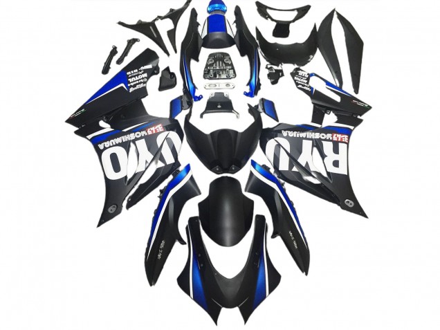 Noir Mat & Bleu 17-23 Suzuki GSXR 1000 Carénage