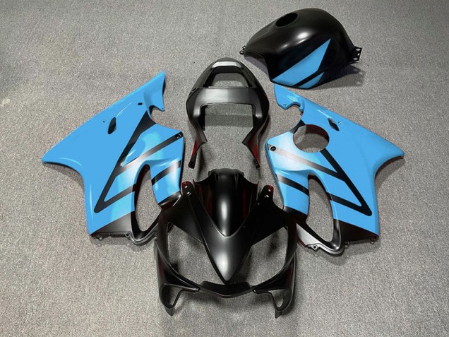 Noir Mat & Bleu Clair 01-03 Honda CBR600 F4i Carénage