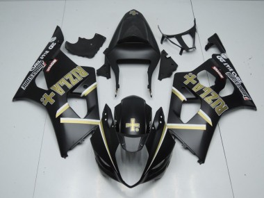 Noir Mat Rizla 03-04 Suzuki GSXR 1000 Carénage