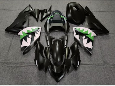 Noir Mat & Vert 04-05 Kawasaki ZX10R Carénage