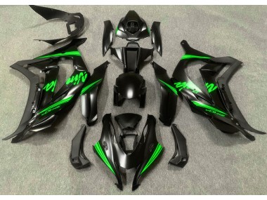 Noir Satiné & Vert 16-19 Kawasaki ZX10R Carénage