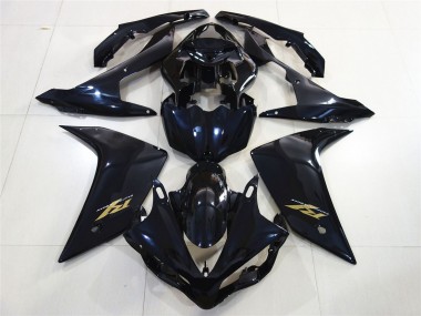 Or Noir Brillant 07-08 Yamaha R1 Carénage