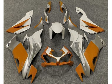 Orange Blanc & Argent 19-23 Kawasaki ZX6R Carénage