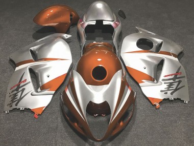 Orange Brillant & Argent 97-07 Suzuki GSXR 1300 Carénage