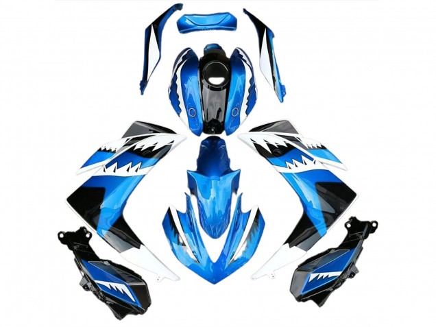 Requin Bleu Clair 15-18 Yamaha R3 Carénage