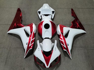 Rouge Bonbon & Blanc 06-07 Honda CBR1000RR Carénage