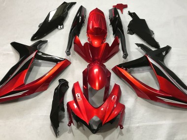 Rouge Brillant 08-10 Suzuki GSXR 600-750 Carénage