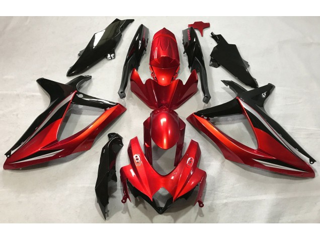 Rouge Brillant 08-10 Suzuki GSXR 600-750 Carénage