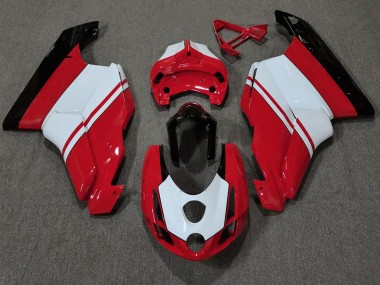 Rouge Brillant & Blanc 03-04 Ducati 749 999 Carénage