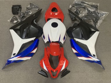 Rouge Brillant Bleu & Blanc 09-12 Honda CBR600RR Carénage