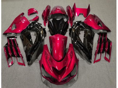 Rouge Brillant & Noir 12-21 Kawasaki ZX14R Carénage