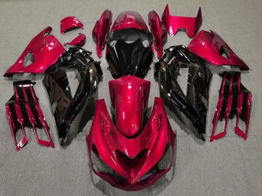 Rouge Brillant & Noir 12-21 Kawasaki ZX14R Carénage